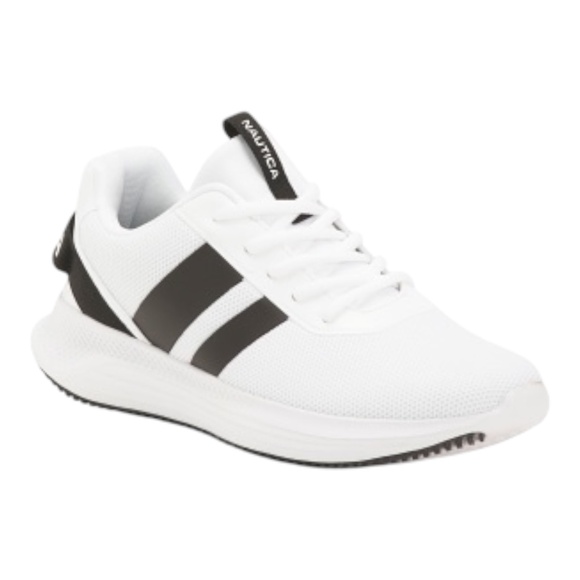 NAUTICA Men's Manalapin Sport Casual Sneakers White/Black Size Various - Picture 1 of 2
